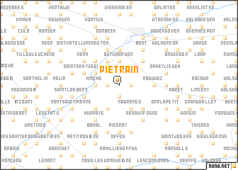map of Piétrain