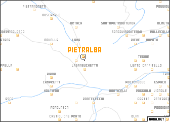 map of Pietralba