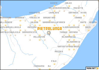 map of Pietralunga