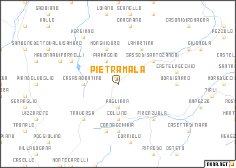 map of Pietramala