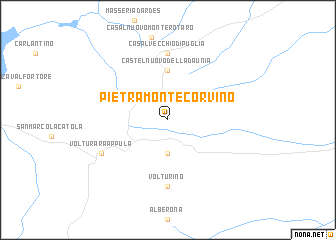 map of Pietra Montecorvino