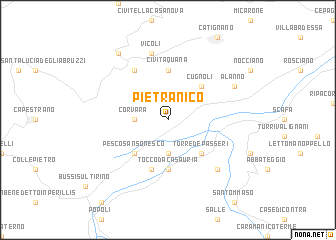 map of Pietranico