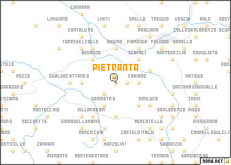 map of Pietranta