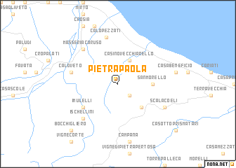 map of Pietrapaola