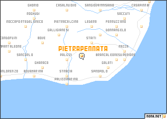 map of Pietrapennata