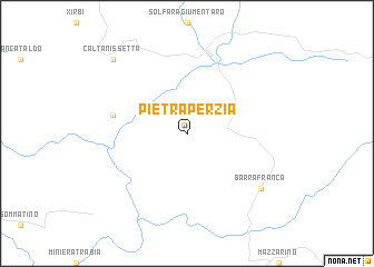 map of Pietraperzia