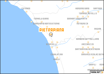 map of Pietrapiana