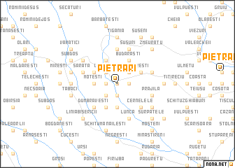 map of Pietrari