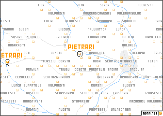 map of Pietrari