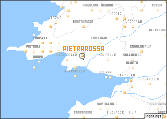 map of Pietra Rossa