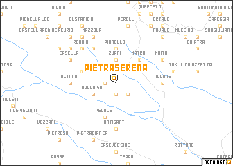 map of Pietraserena