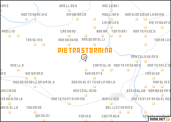 map of Pietrastornina