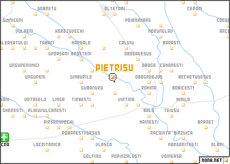 map of Pietrişu