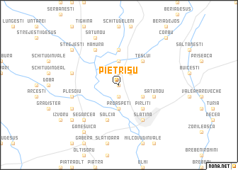 map of Pietrişu
