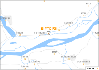 map of Pietrişu