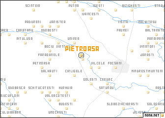 map of Pietroasa