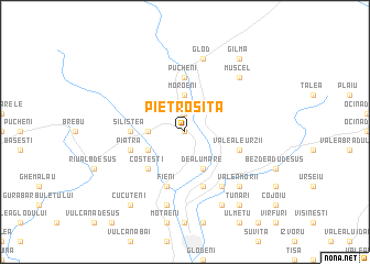 map of Pietroşiţa