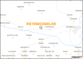 map of Pietrowice Wielkie