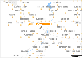 map of Pietrzykowice