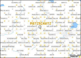 map of Pietzschwitz