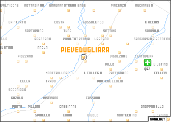 map of Pieve Dugliara