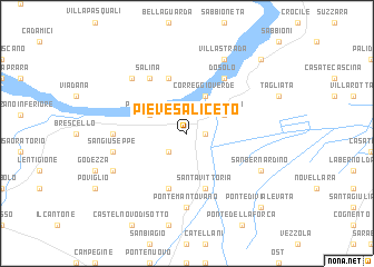 map of Pieve Saliceto