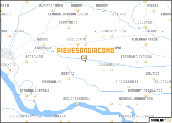 map of Pieve San Giacomo