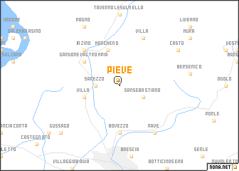 map of Pieve