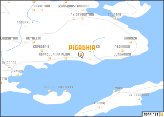 map of Pigádhia