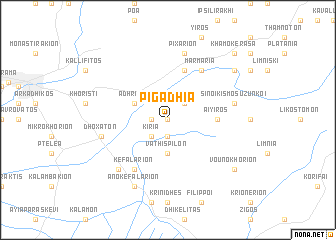 map of Pigádhia