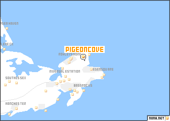 map of Pigeon Cove