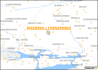 map of Pigeonhill Cross Roads