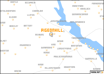 map of Pigeon Hill