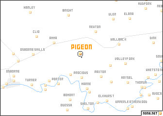 map of Pigeon