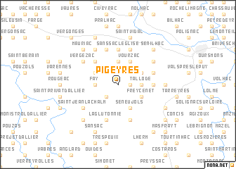 map of Pigeyres