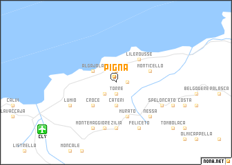 map of Pigna