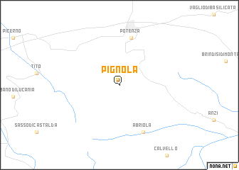 map of Pignola