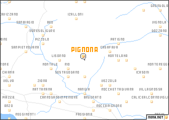 map of Pignona