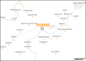 map of Pigs Ear
