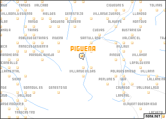 map of Pigüeña