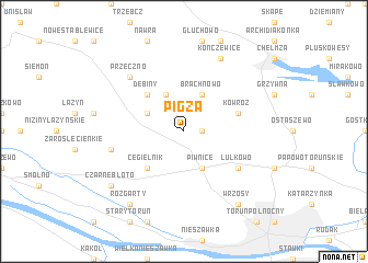 map of Pigża