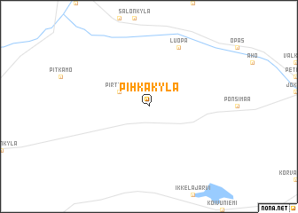 map of Pihkakylä