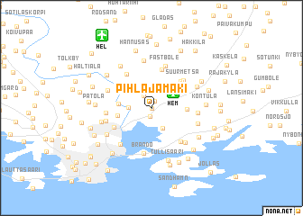 map of Pihlajamäki