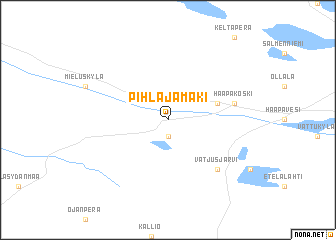 map of Pihlajamäki