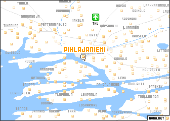 map of Pihlajaniemi