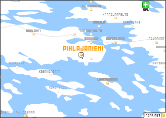 map of Pihlajaniemi