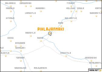 map of Pihlajanmäki