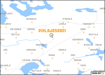 map of Pihlajasaari