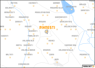 map of Pîhneşti