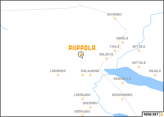 map of Piippola